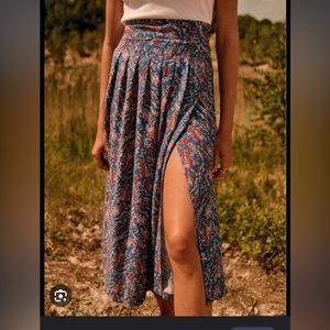 Sezane Alicia Skirt Ranch Marine  34/S/4